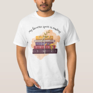 Camiseta My favorite sport is reading