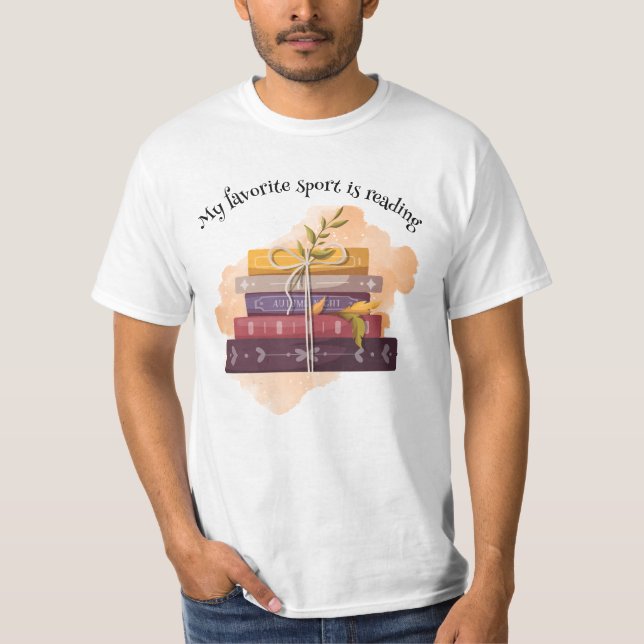 Camiseta My favorite sport is reading (Anverso)