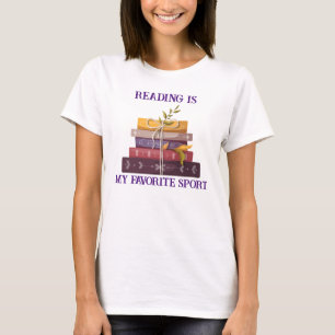 Camiseta My favorite sport is reading