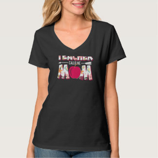 Camiseta My Favorite Teacher Calls Me Mom Animate Cute Appl