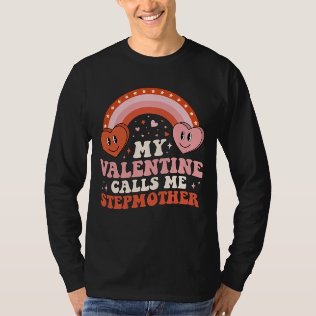 Camiseta My Favorite Valentine Calls Me Stepmother Valentin (Anverso)