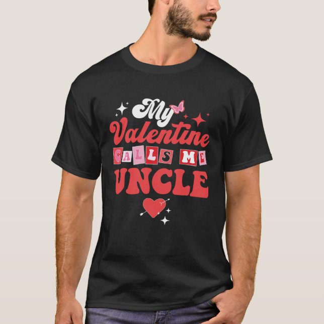 Camiseta My Favorite Valentine Calls Me Uncle Valentines Da (Anverso)