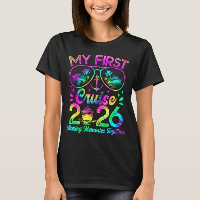 Camiseta My First Cruise 2026 Funny First Time Cruise Vacat (Anverso)