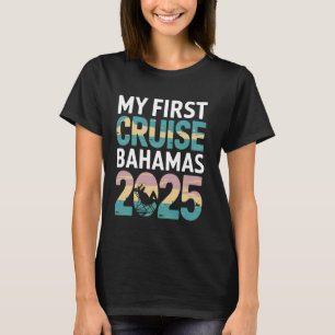 Camiseta My First Cruise Bahamas 2025 Hammock Sunset Tee