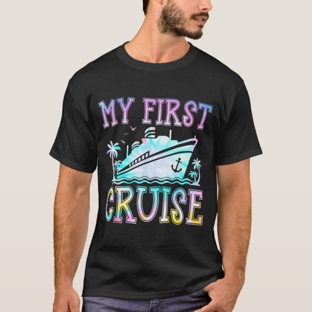 Camiseta My First Cruise Cruise Ship First Time Cruise Vaca (Anverso)