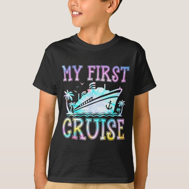 Camiseta My First Cruise Cruise Ship First Time Cruise Vaca (Anverso)