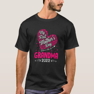 Camiseta My First Mother's Day As A Grandma Funny Mothers D