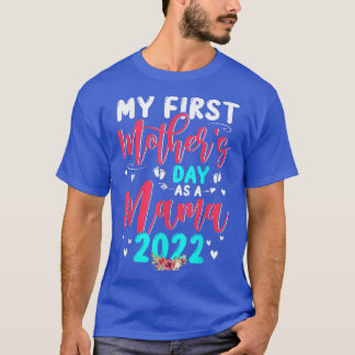 Camiseta My First Mother's Day As A Mama 2022 Pregnancy Ann