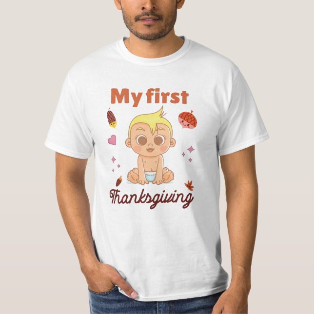 Camiseta My first Thanksgiving (Anverso)