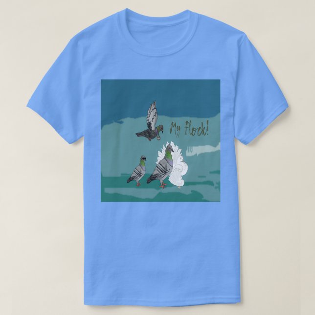 Camiseta My Flock Pigeon Flock 2 (Diseño del anverso)