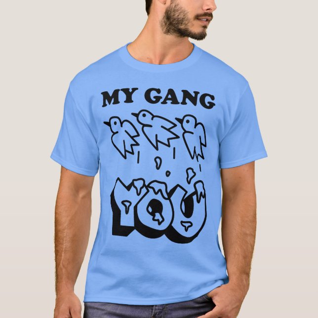 Camiseta MY GANG vs YOU retro (Anverso)