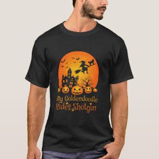 Camiseta My Goldendoodle Rides Shotgun Pumpkin WWing