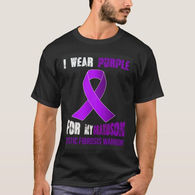 CAMISETA MY GRANDSON  MY CYSTIC FIBROSIS WARRIOR (Anverso)