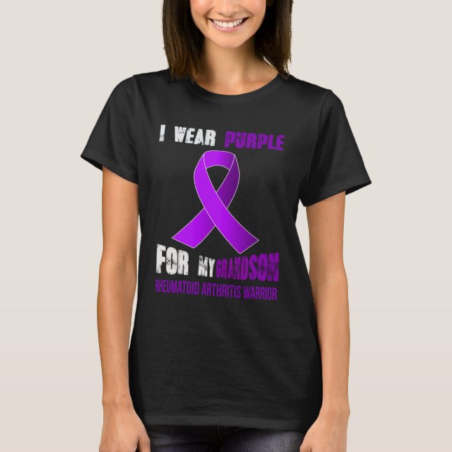 CAMISETA MY GRANDSON  MY RHEUMATOID ARTHRITIS WARRIOR (Anverso)