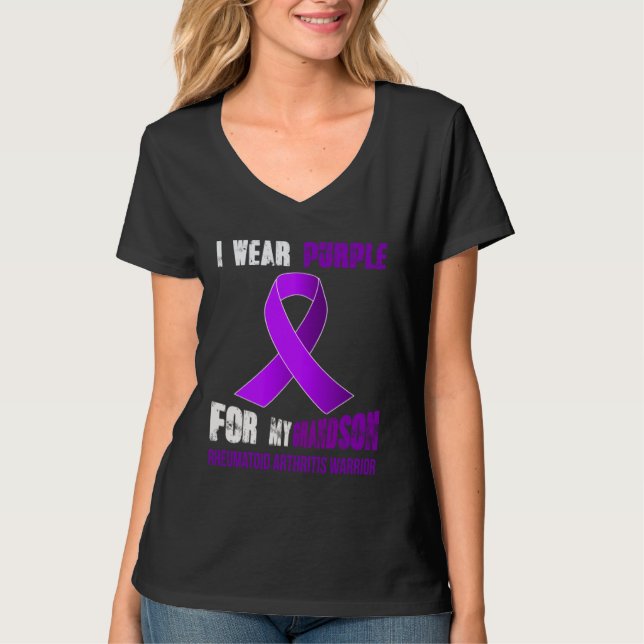 CAMISETA MY GRANDSON  MY RHEUMATOID ARTHRITIS WARRIOR (Anverso)