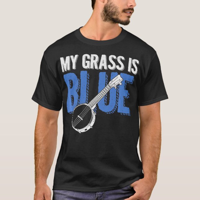 Camiseta My Grass Is Blue Bluegrass American Folk Country (Anverso)