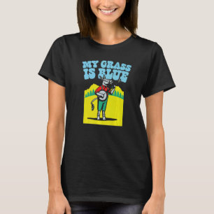 Camiseta My Grass Is Blue Retro Donkey Banjo Player