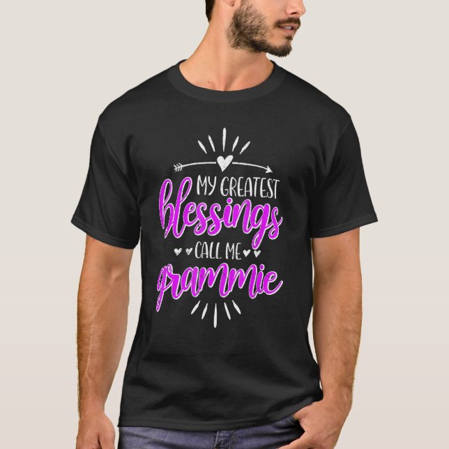Camiseta My Greatest Blessings Call Me Memaw Grammie (Anverso)