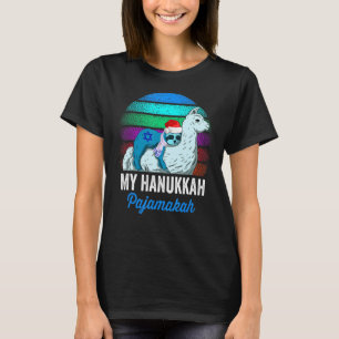 Camiseta My Hanukkah Pajamakah Chanukah Pajamas Sloth Meno