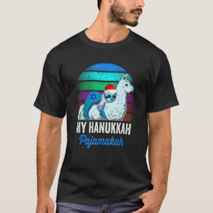 Camiseta My Hanukkah Pajamakah Chanukah Pajamas Sloth Meno