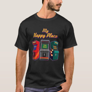 Camiseta My Happy Place 80's 90 Recuerdos Nostalgic Retro T