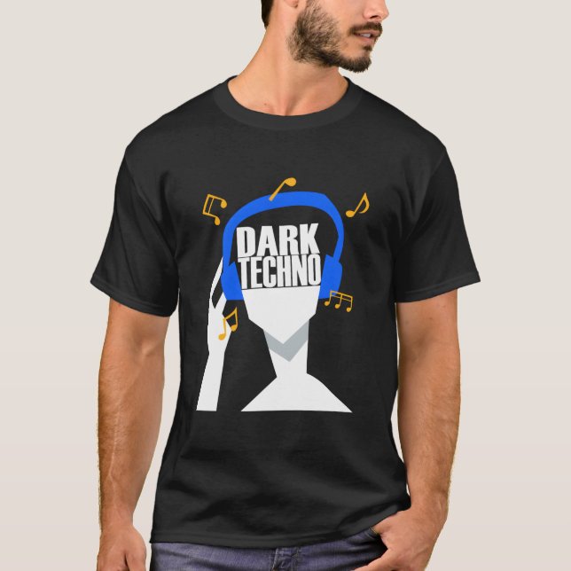 Camiseta My Headphones Plays Only Dark Techno (Anverso)