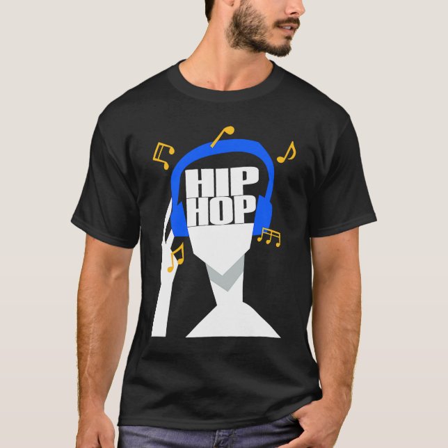 Camiseta My headphones plays only Hip Hop  1 (Anverso)