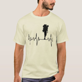 Camiseta My Heart Beats por senderismo, senderismo y viajes