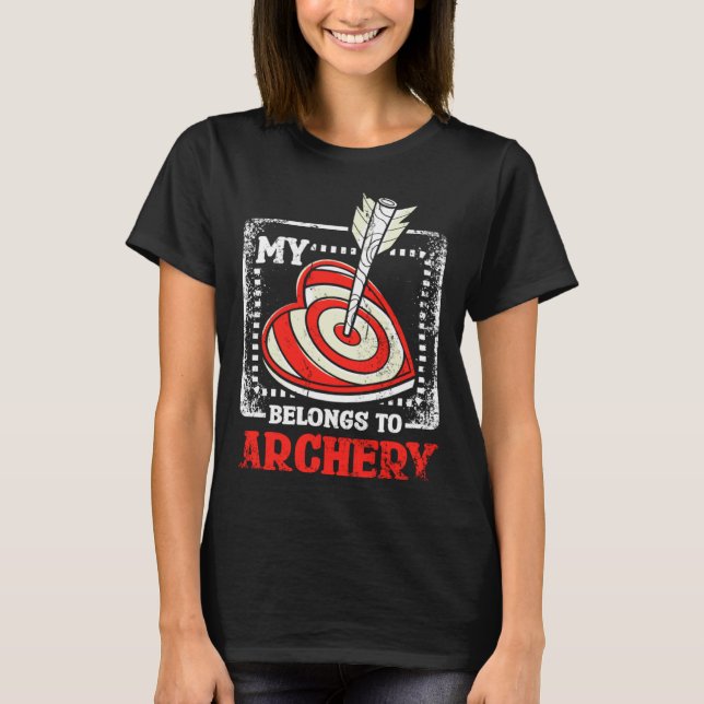 Camiseta My Heart Belongs To Archery (Anverso)