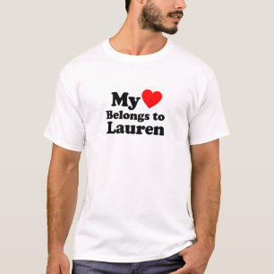 Camiseta My Heart Belongs to Lauren