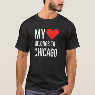 Camiseta My Heart Pertenece A La Cita Del Aniversario De Ch