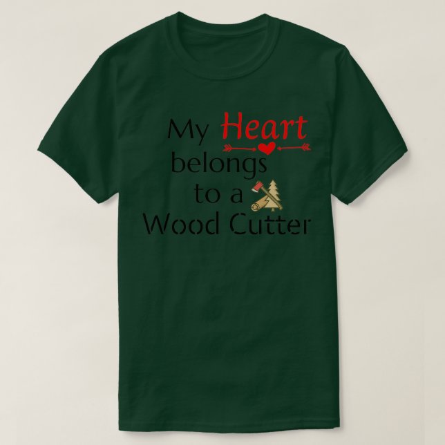 Camiseta My Heart pertenece a un diseño de Wood Cutter (Diseño del anverso)