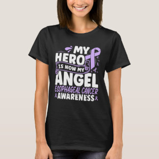 Camiseta My Hero Is Now My Angel Periwinkle Awareness Ribbo