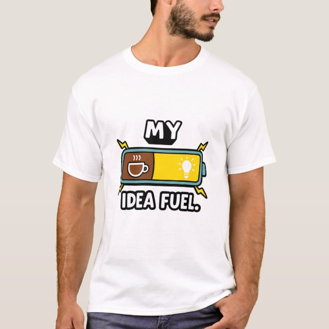 Camiseta My Idea Fuel – Coffee Powered Electrical Engineer (Anverso)