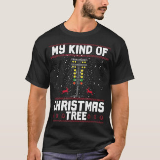 Camiseta My Kind Of Christmas Tree Drag Racing Funny Xmas R