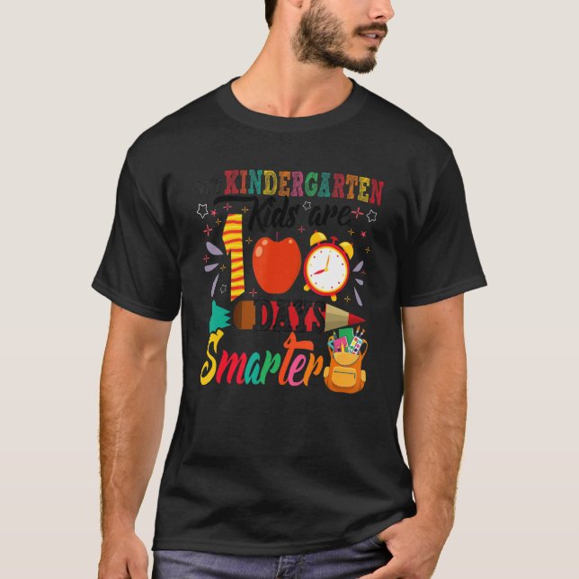 Camiseta My Kindergarten Kids Are 100 Days Smarter 100 Days (Anverso)