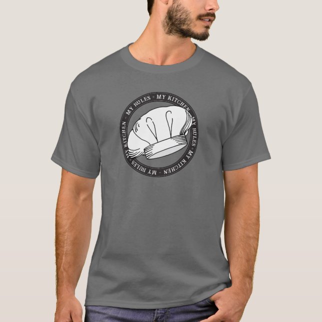 Camiseta My Kitchen My Rules Cita al Chef Gorra Restaurant (Anverso)