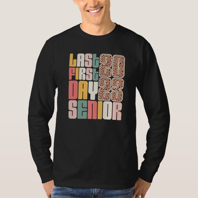 Camiseta My Last First Day Senior 2023 Graduation Leopard P (Anverso)