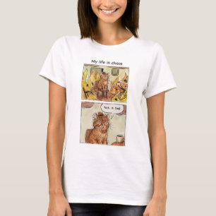 Camiseta "My Life in Chaos" Cotton T-Shirt