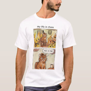 Camiseta "My Life in Chaos" Cotton T-Shirt