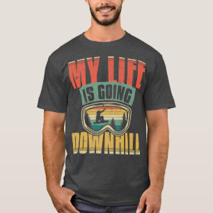 Camiseta My Life Is Going Downhill, Snowboard