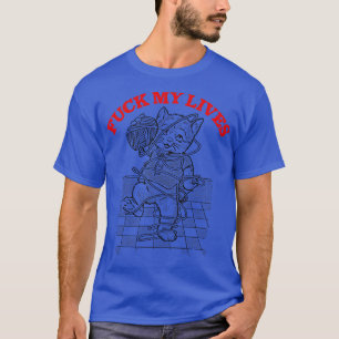 Camiseta My Lives Nihilist Cat Lover Design