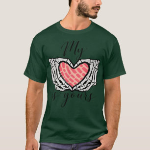 Camiseta My Love is your valentines Meica food skeleton the
