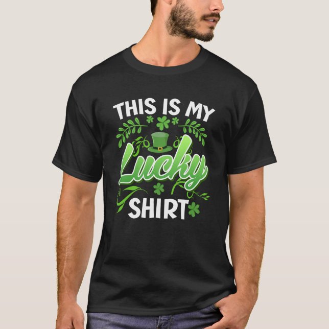 Camiseta My luck lucky charm St Patrick's Day (Anverso)