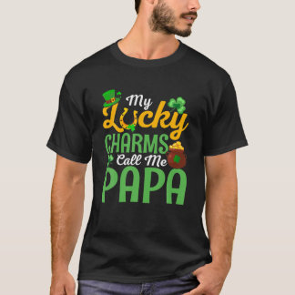 Camiseta My Lucky Charm Call Me Papa St. Patrick's Day Fath