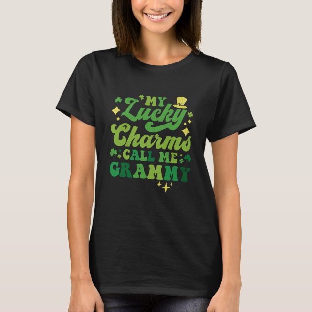 Camiseta My Lucky Charms Call Me Grammy St Patrick's Day Gr (Anverso)