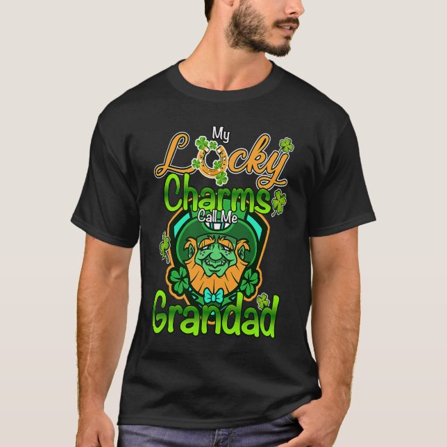 Camiseta My Lucky Charms Call Me Grandad St Patricks Day (Anverso)
