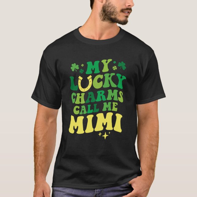Camiseta My Lucky Charms Call Me Mimi Groovy St Patrick's D (Anverso)