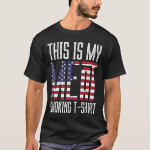 Camiseta My Meat Grill Shirt Us Flag Bbq Byrbecue Patriot M