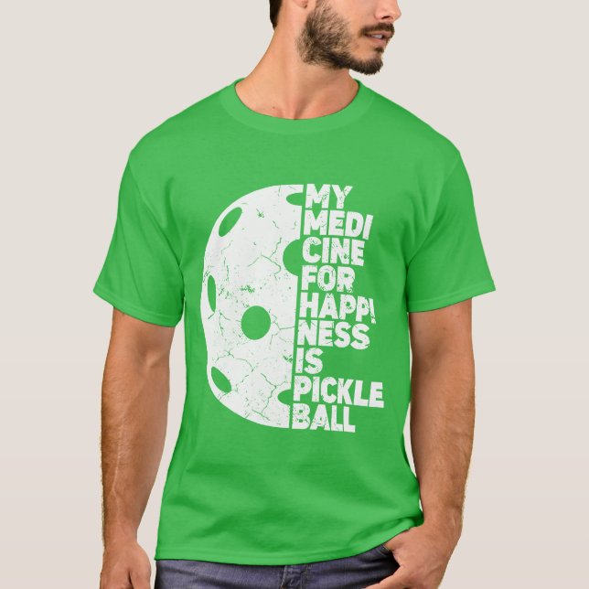 Camiseta My Medicine for Happiness Ball Sports Athlete gift (Anverso)